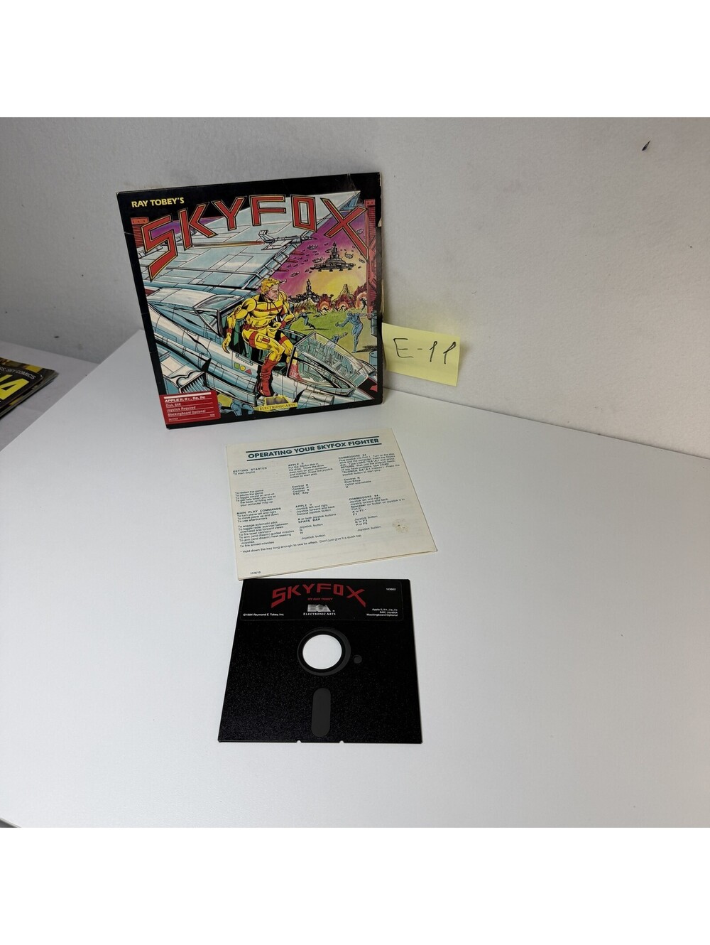 Vintage Skyfox Apple II Game Electronic Arts 1984 - E-11